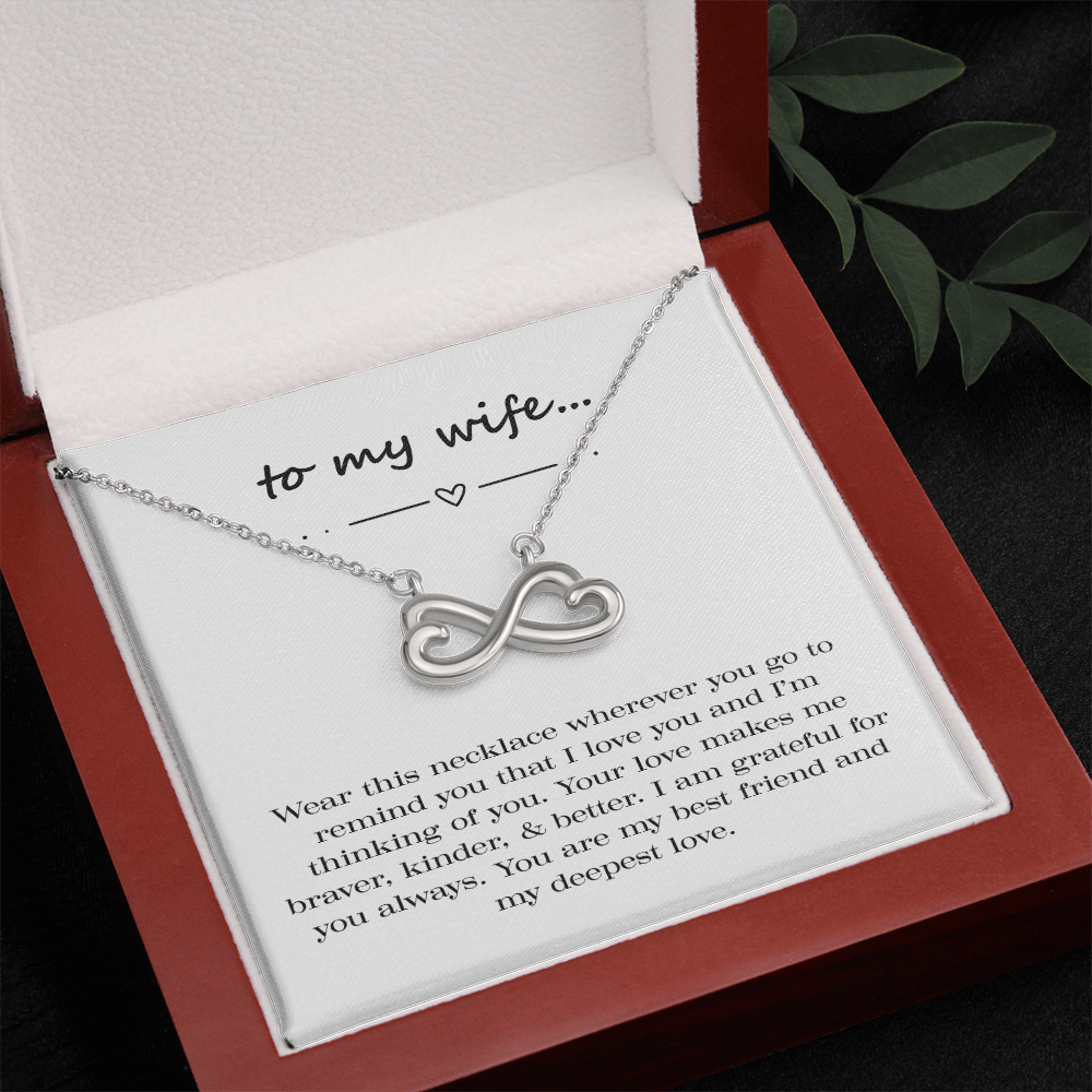 Braver. Kinder. Better. Endless Love Necklace.