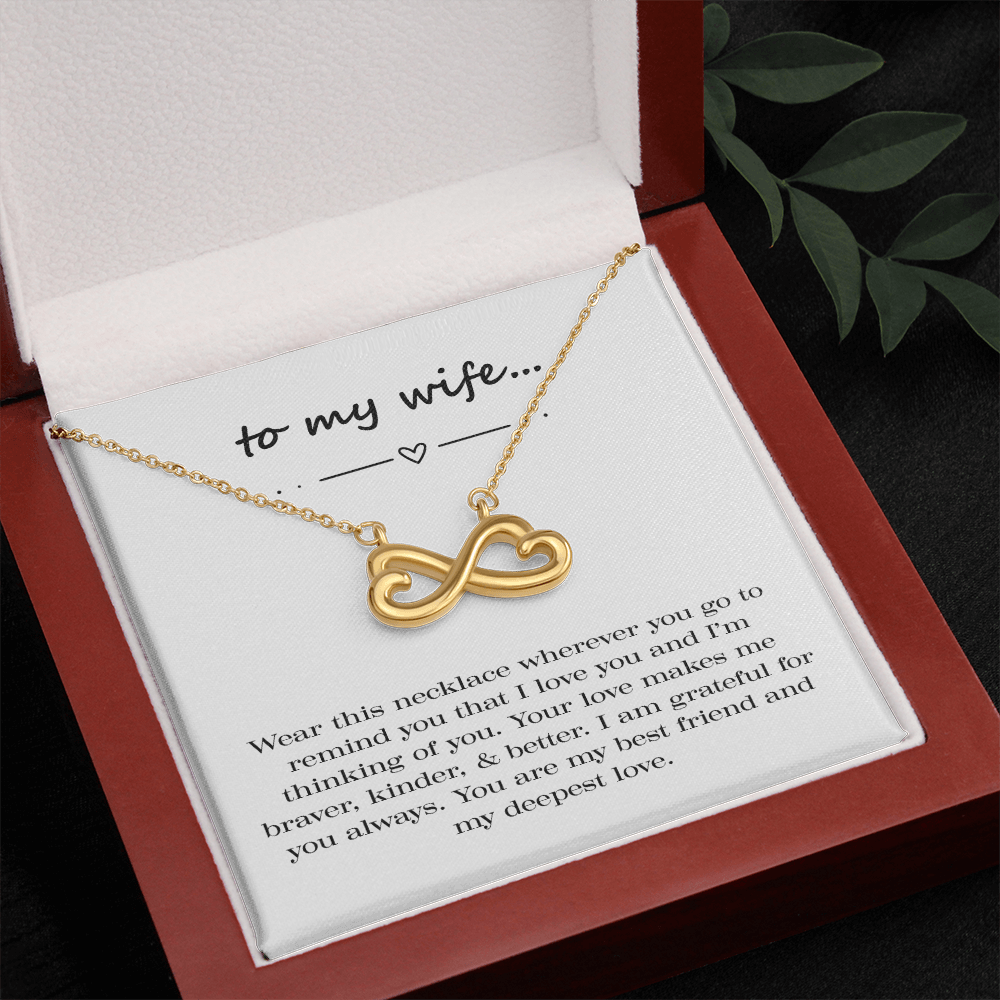 Braver. Kinder. Better. Endless Love Necklace.