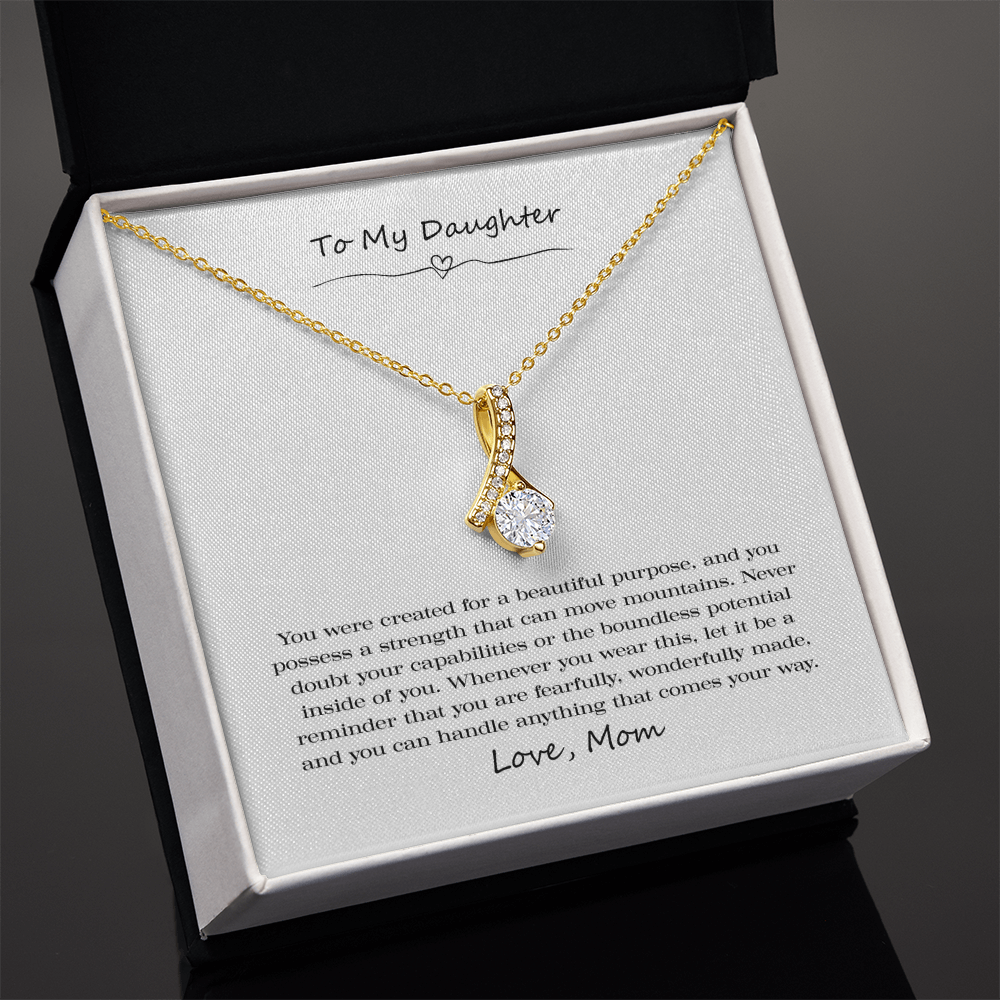 To My Daughter Wonderfully Made Alluring Beauty Necklace
