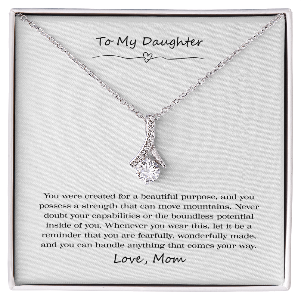 To My Daughter Wonderfully Made Alluring Beauty Necklace