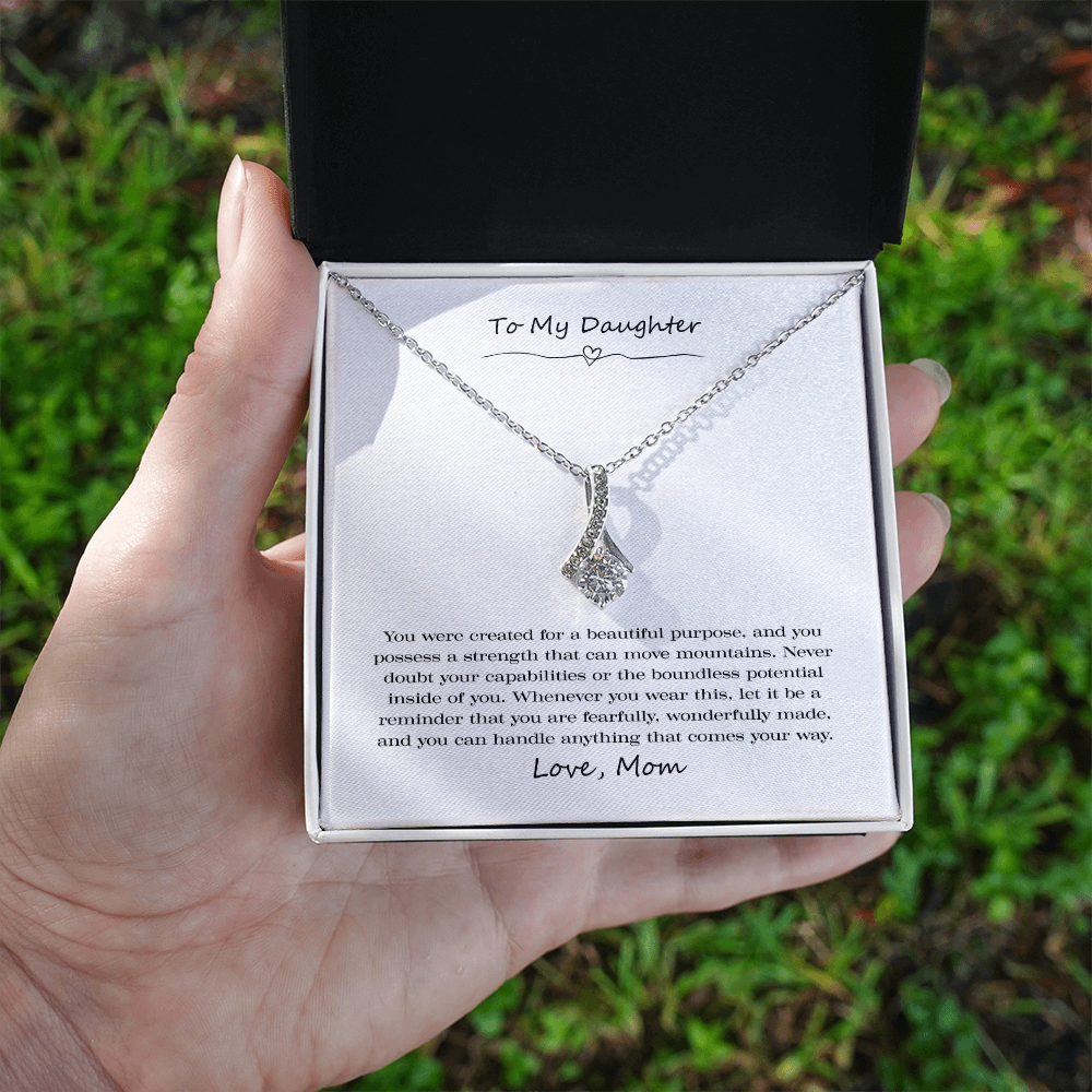 To My Daughter Wonderfully Made Alluring Beauty Necklace