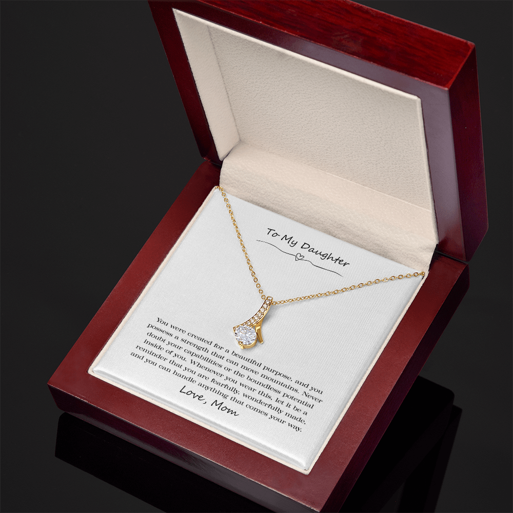 To My Daughter Wonderfully Made Alluring Beauty Necklace