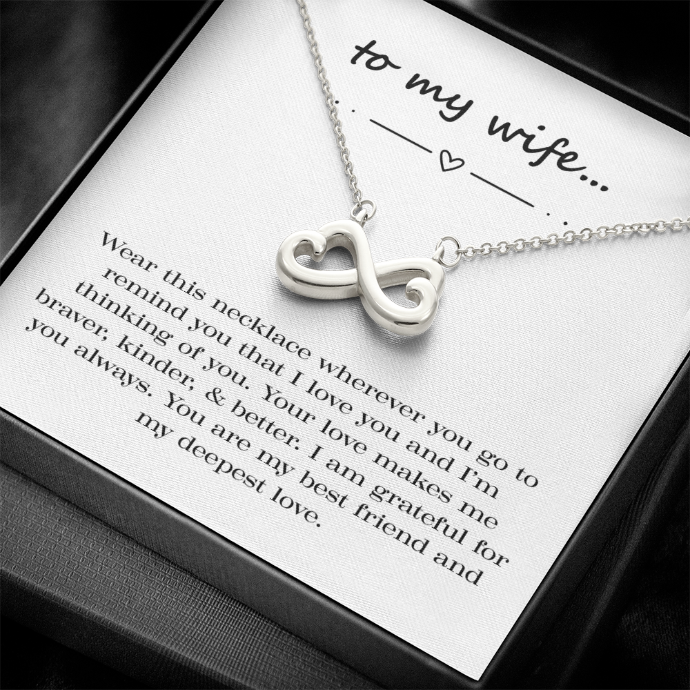 Braver. Kinder. Better. Endless Love Necklace.