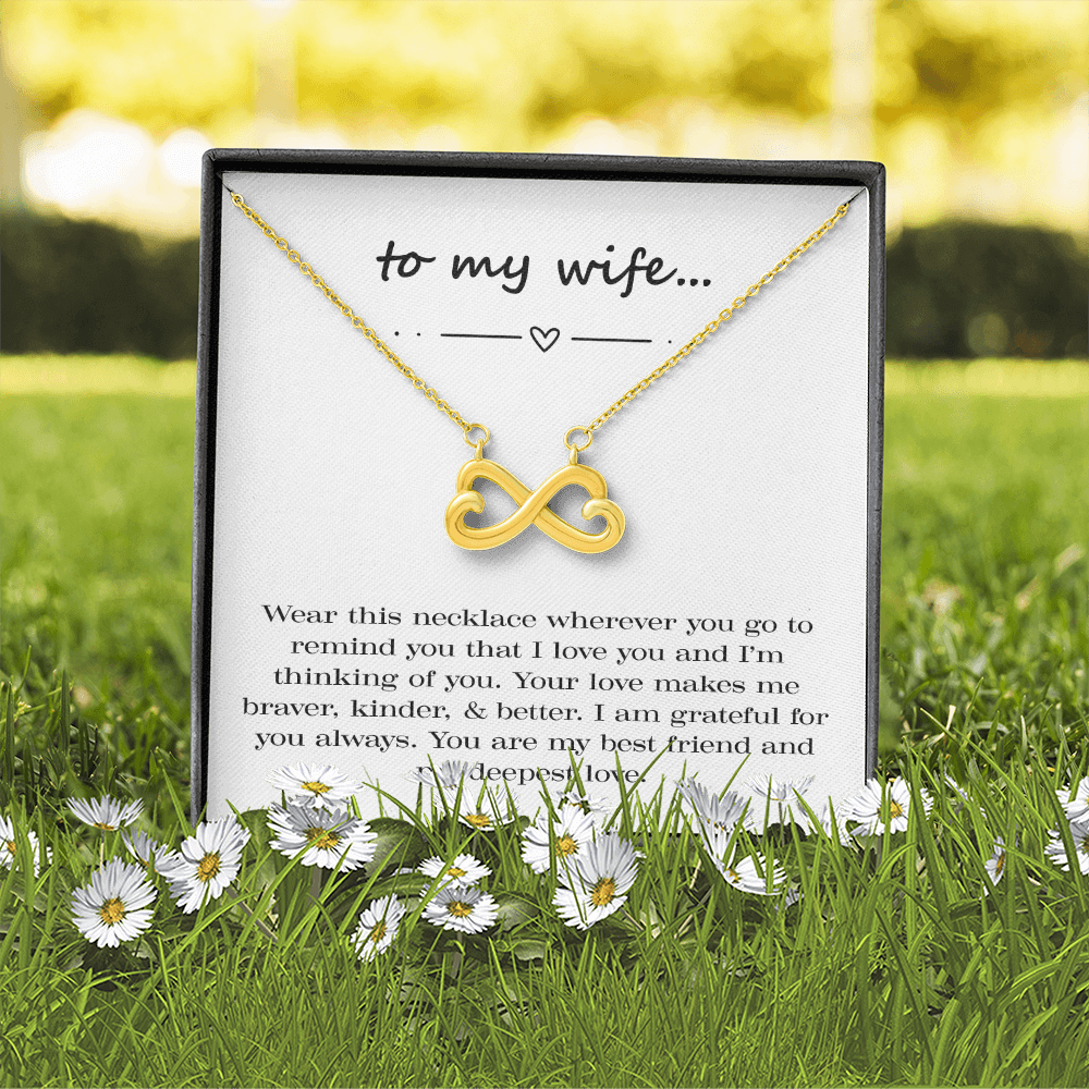 Braver. Kinder. Better. Endless Love Necklace.