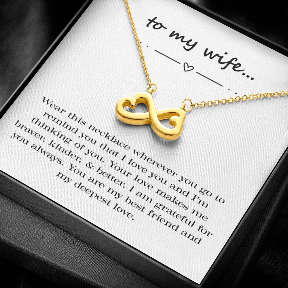 Braver. Kinder. Better. Endless Love Necklace.